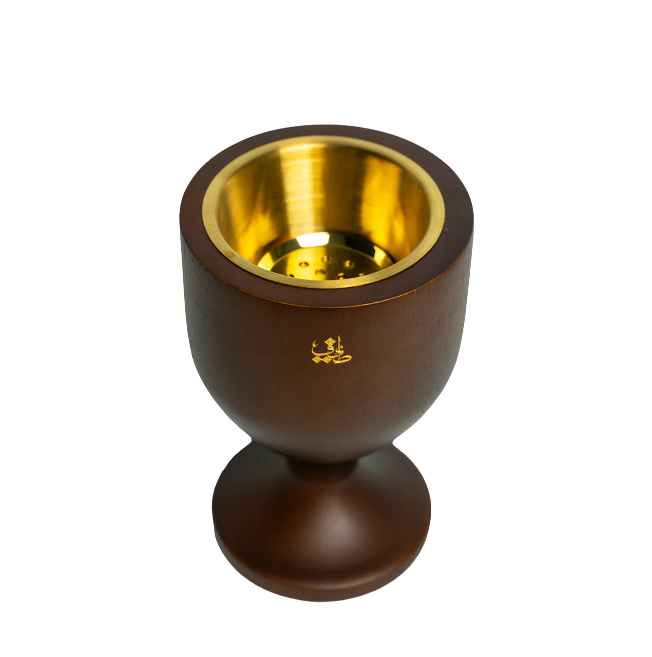 Bakhoor burner with gold mesh interior - Al Kas Incense Burner - fancy hand-held bakhoor burner online