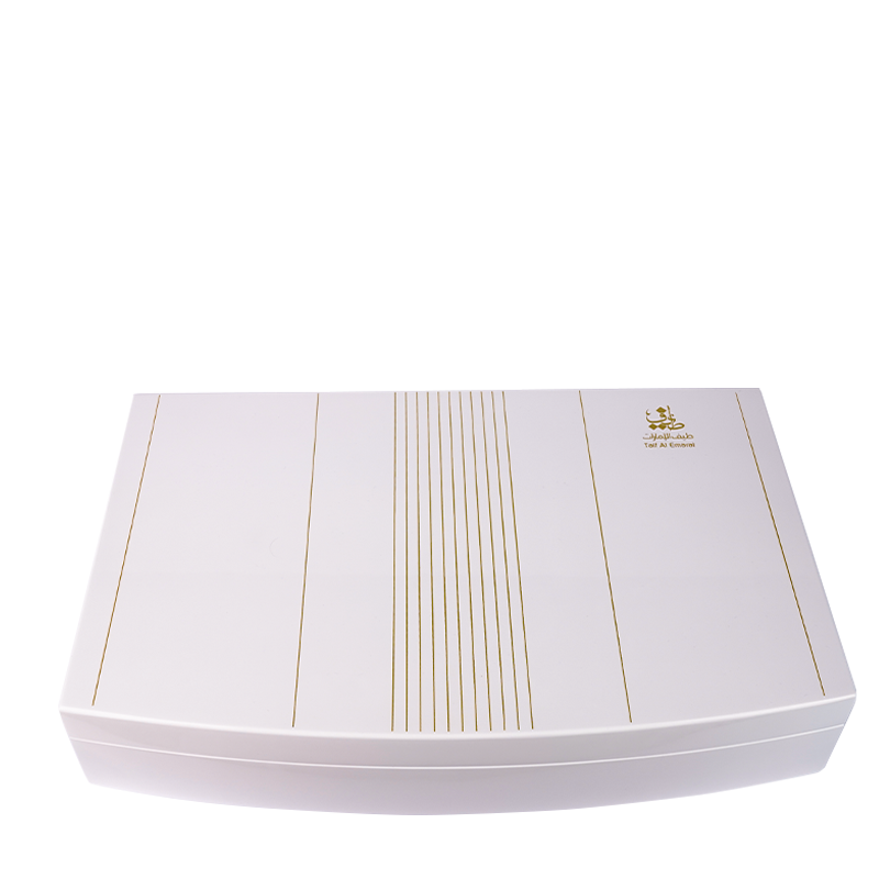 luxurious gift box with gold striped design, Al Majlis Oud Collection - luxury graduation gifts for him uae