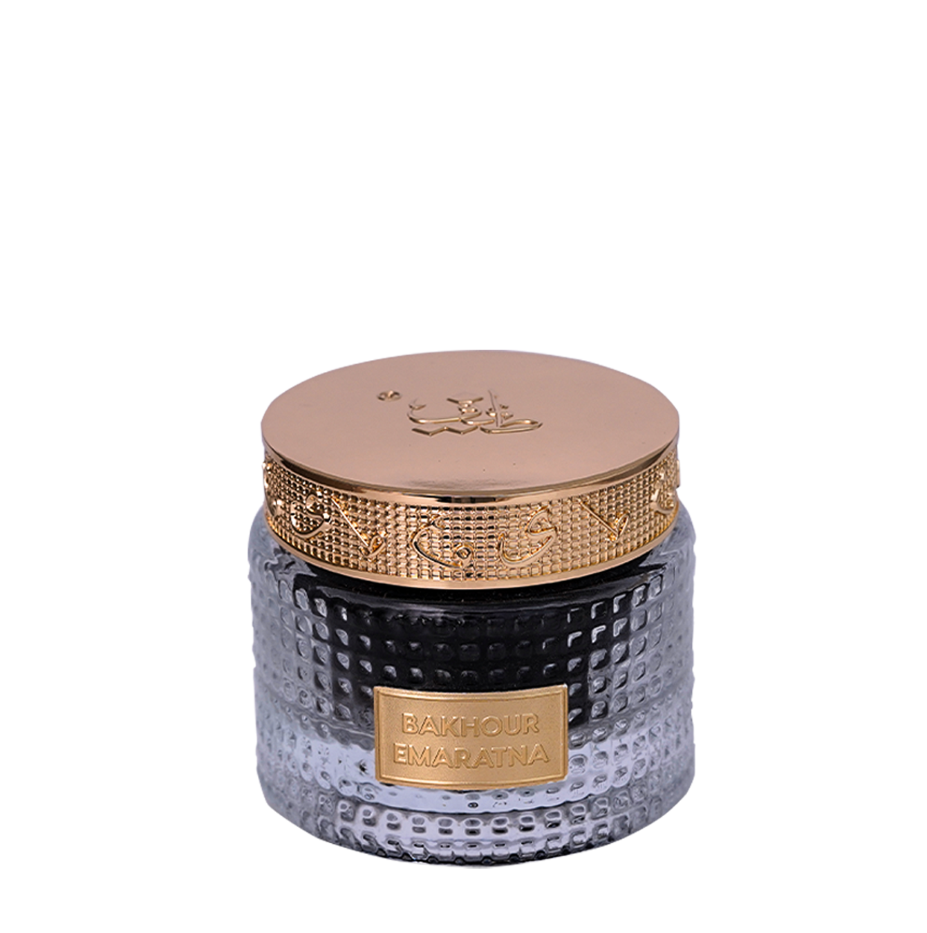 Textured glass jar with gold cap, Bakhoor Emaratna 9Pcs - best national day UAE bakhoor