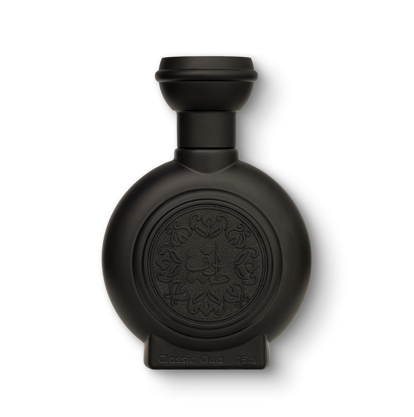 CLASSIC OUD unisex perfume bottle 75ml, black luxury perfume bottle with black embossed taif al emarat logo - oud musk perfume