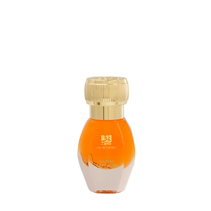 Dubai Saffron oriental oil bottle 1tola with twisted gold cap, saffron oil
