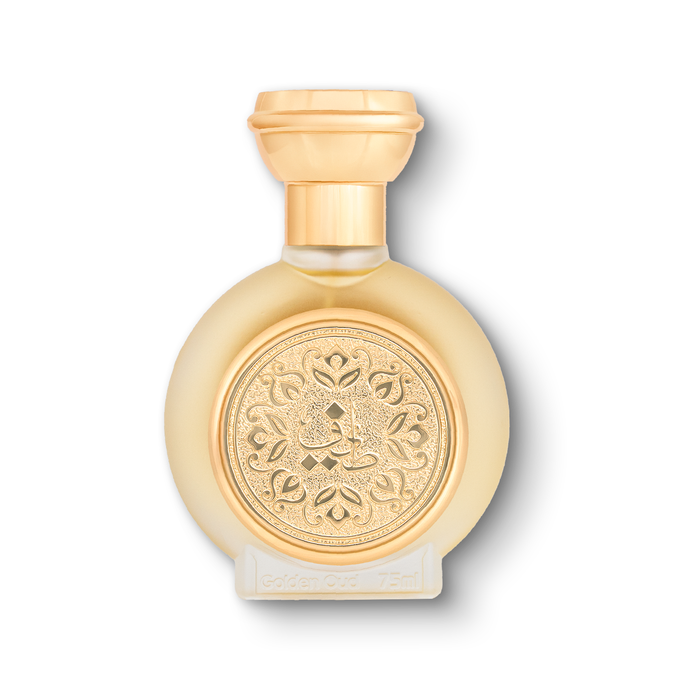 GOLDEN OUD unisex perfume bottle 75ml - premium perfume bottle with golden embossed taif al emarat logo, emirates pride in perfumes world - strong oud gold perfume