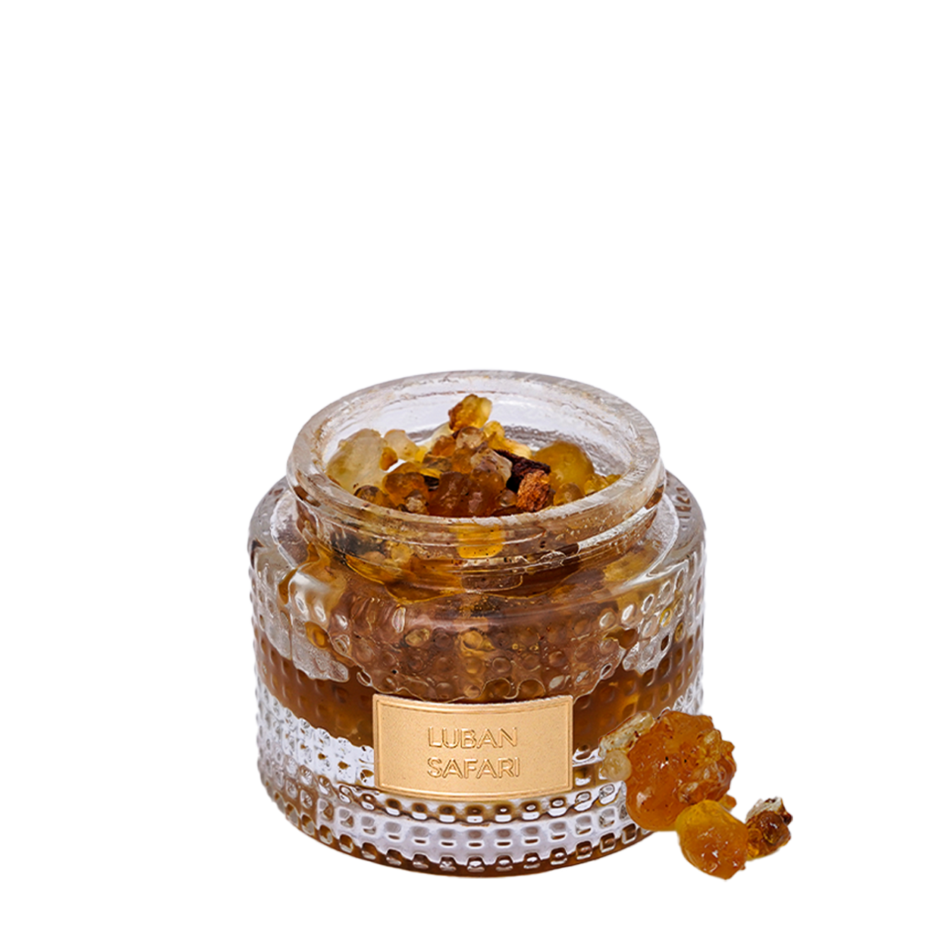 Luban bakhoor jar revealing luban bakhoor - Luban Safari 75g - high quality luban bakhoor in uae