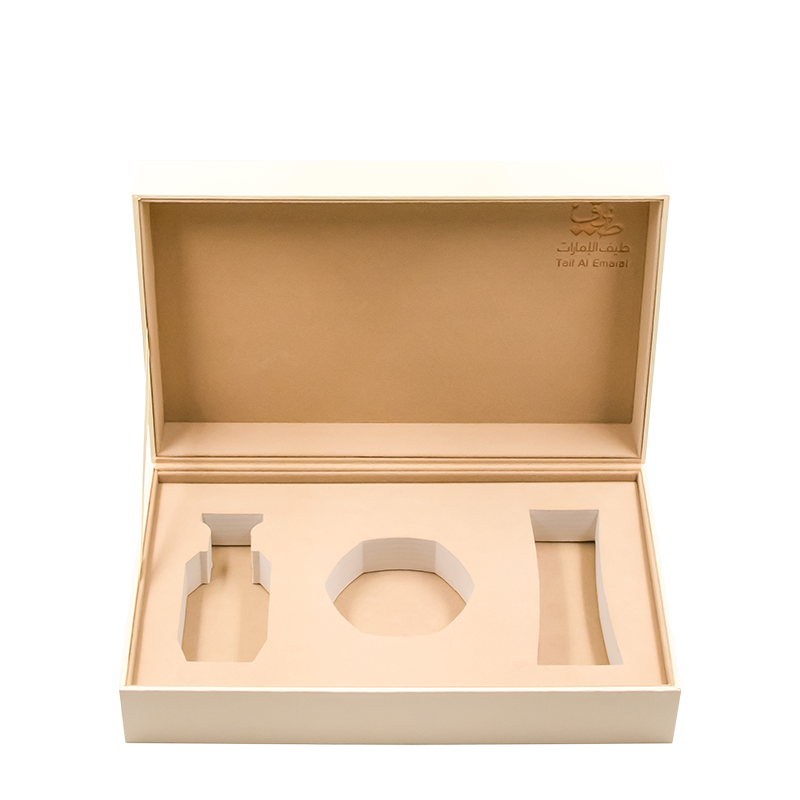 elegant well crafted gift box with empty slots and dipper, Personalized Gift Box 1 - - luxury perfume gift sets in uae