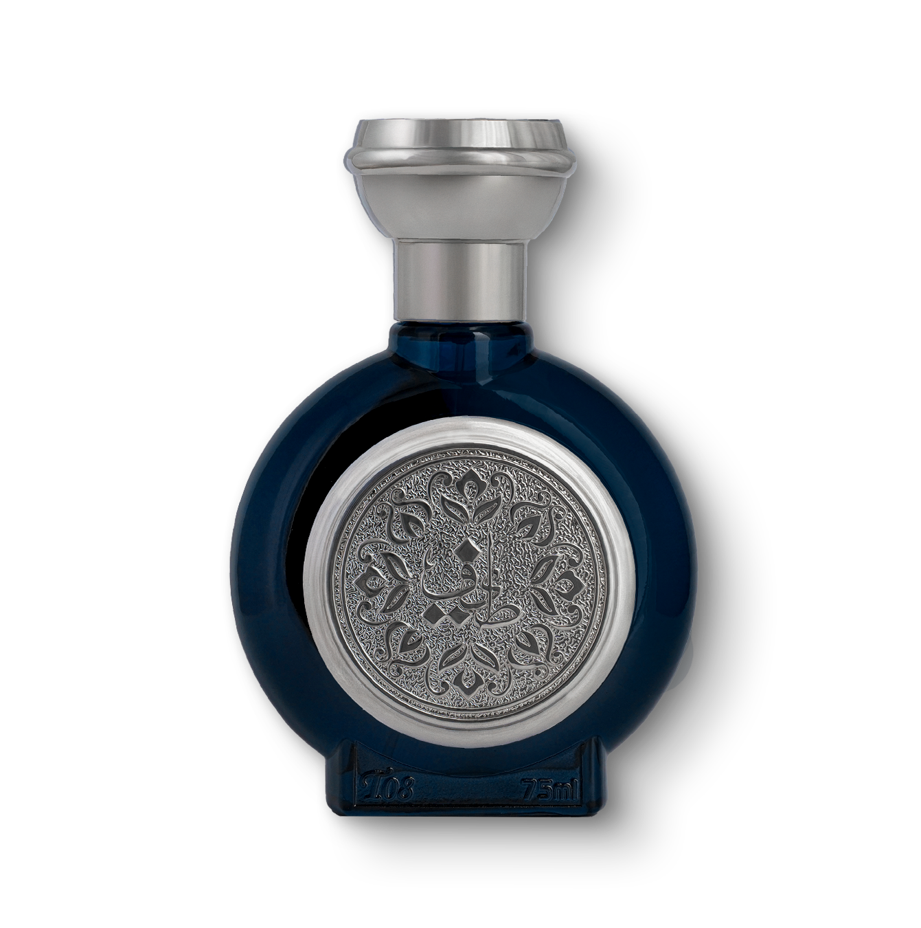 TAIF 08 unisex perfume bottle 75ml from taif al emarat perfumes with luxury embossed silver design - elegant rose musk perfume