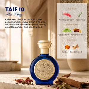 TAIF 10 men's perfume bottle 75ml amid peppercorns and oud wood, best men's fragrances of all time