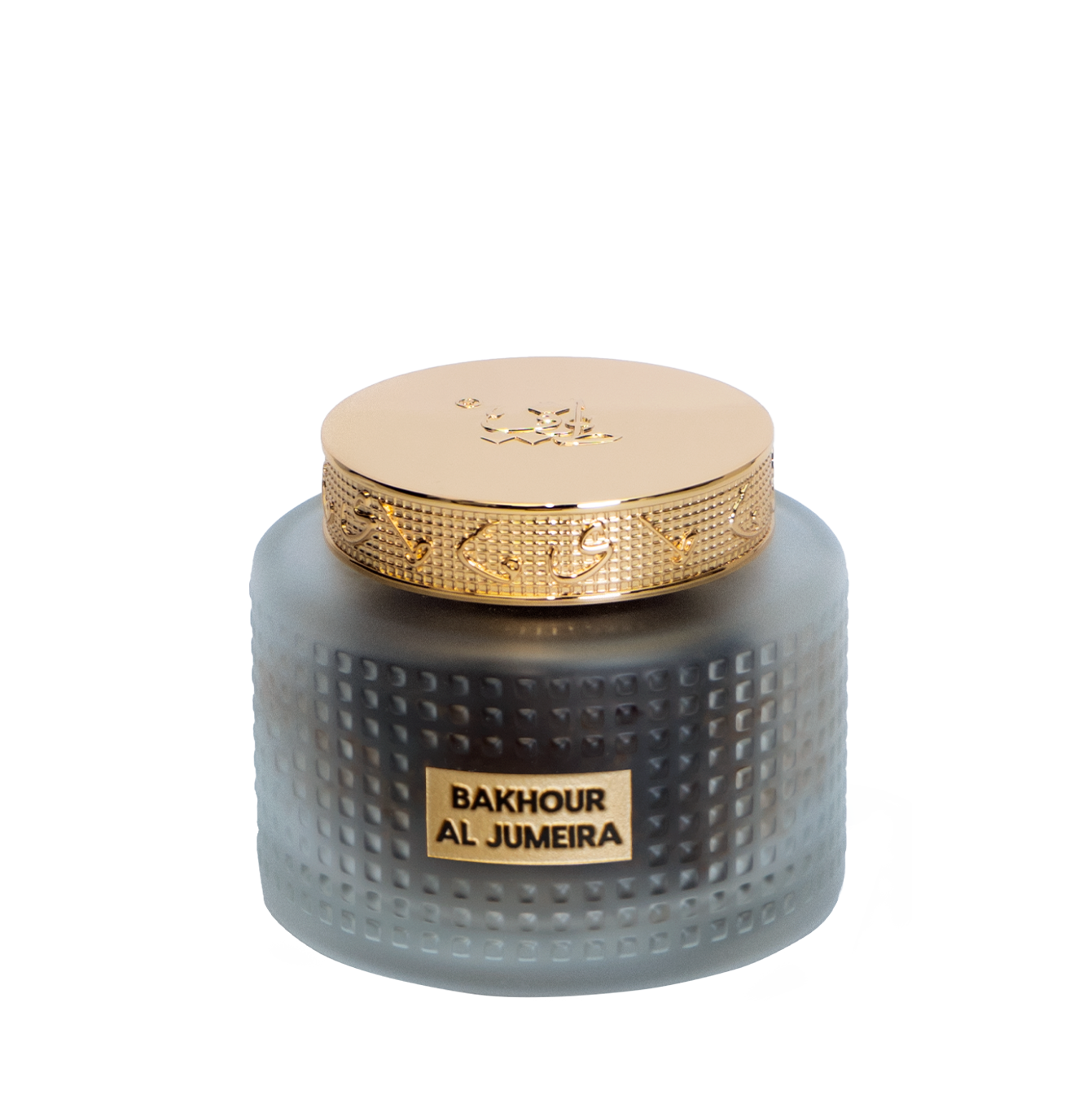 Oud bakhoor glass jar with gold cap - Bakhoor Al Jumeira 22Pcs - elegant bakhoor UAE