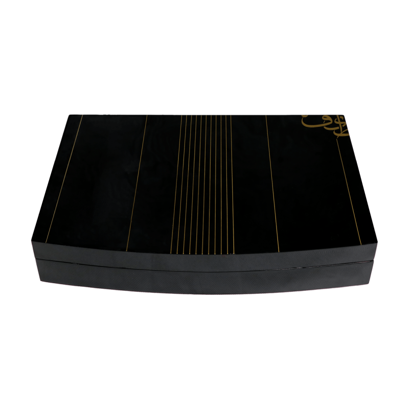Closed luxury gift box with golden stripes, GCC Collection (3 Pcs) - uae national day gifts