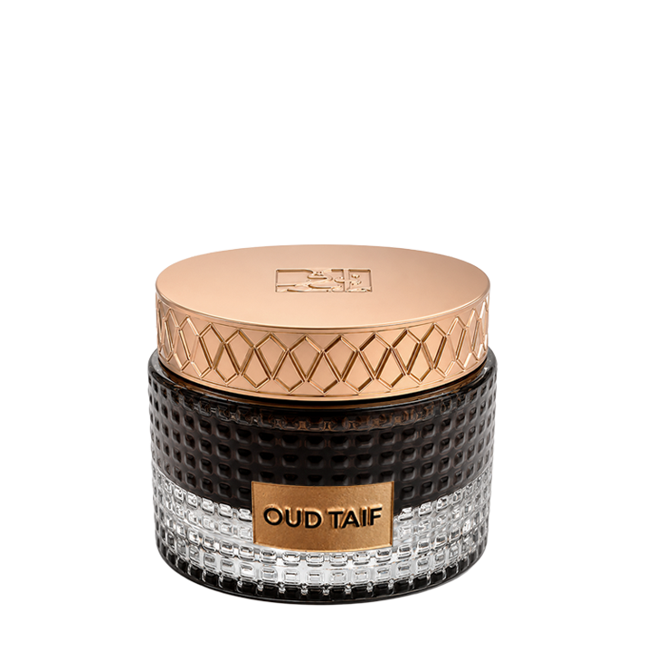 Oud bakhoor jar closed with gold lid, Bakhoor Oud Taif - luxury arabic smell bakhoor in uae