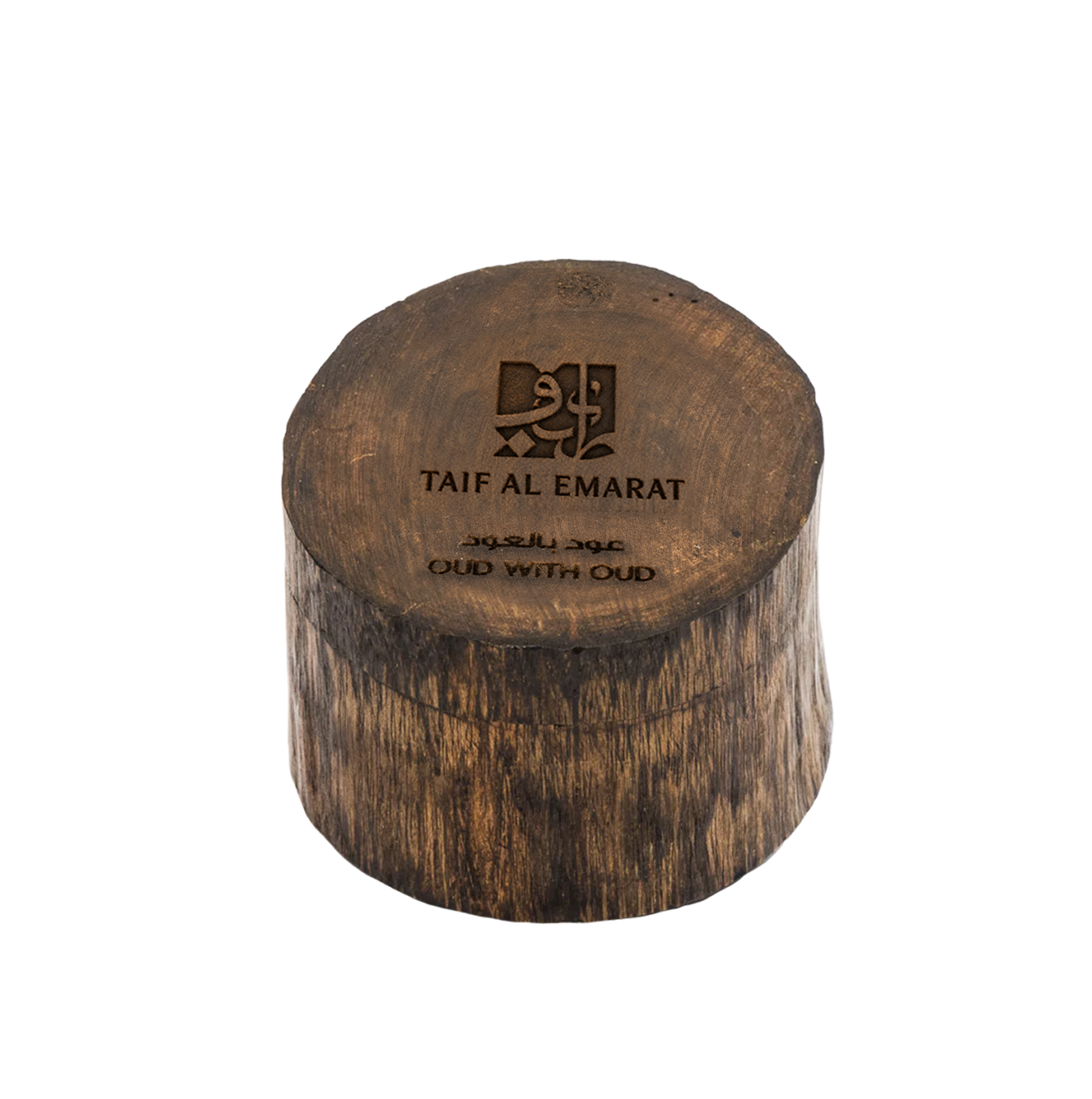 Closed oval wooden container with oud wood, Oud With Oud 36g, absolute agarwood