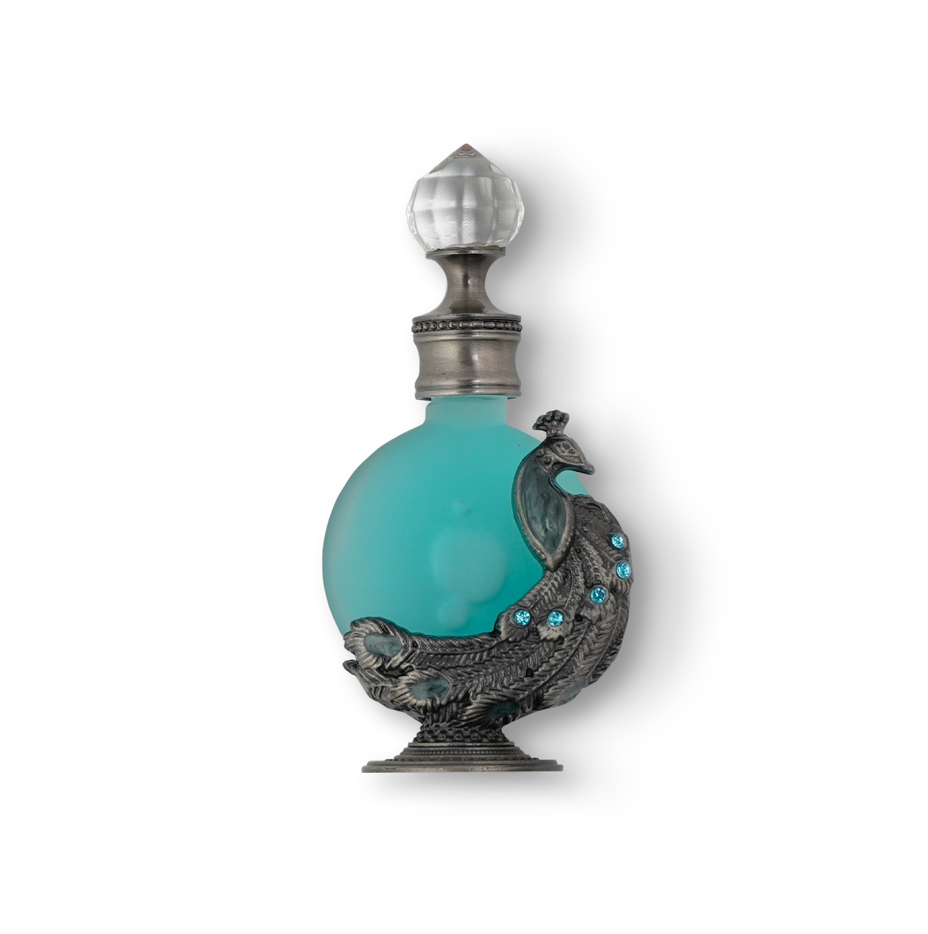 PEACOCK P005 oriental oil bottle 12ml with peacock design - best emirates musk