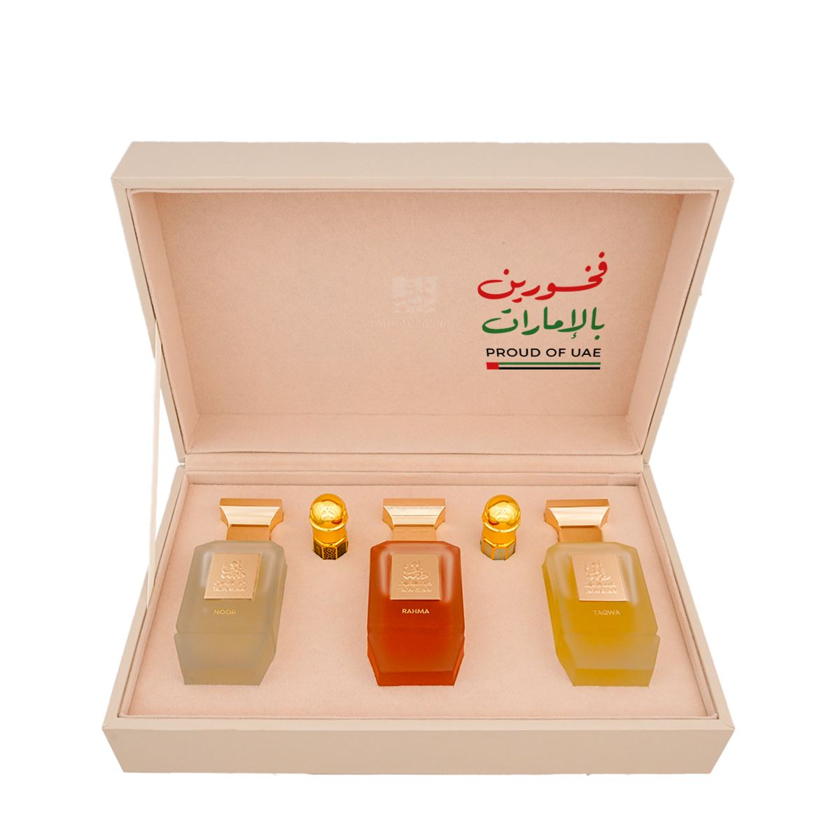 علبة هدايا فاخرة تضم العطور والزيوت العطرية - فخورين بالإمارات - أحلى هدايا عيد الحب في العالم