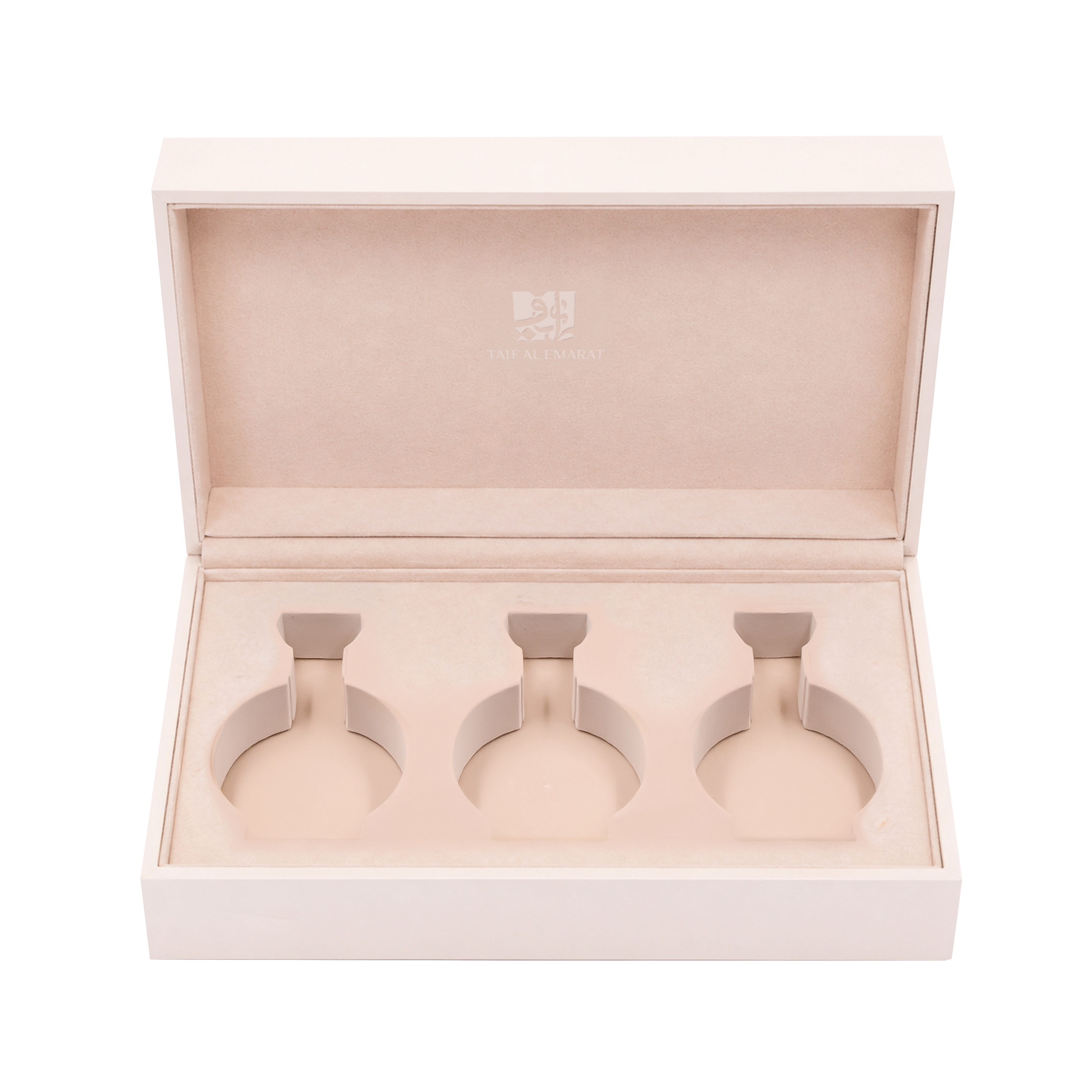 Luxury gift box with empty slots for perfume, Taif Collection (3 Pcs)- best employee appreciation gifts