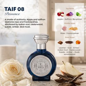 TAIF 08 unisex perfume bottle 75ml amid rose petals and oud wood, rose musk perfume