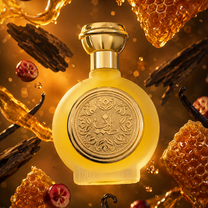 زجاجة عطر طيف 04 للنساء والرجال 75 مل محاطة بقرص شهد وخشب العود، أفخم العطور النسائية والرجالية
