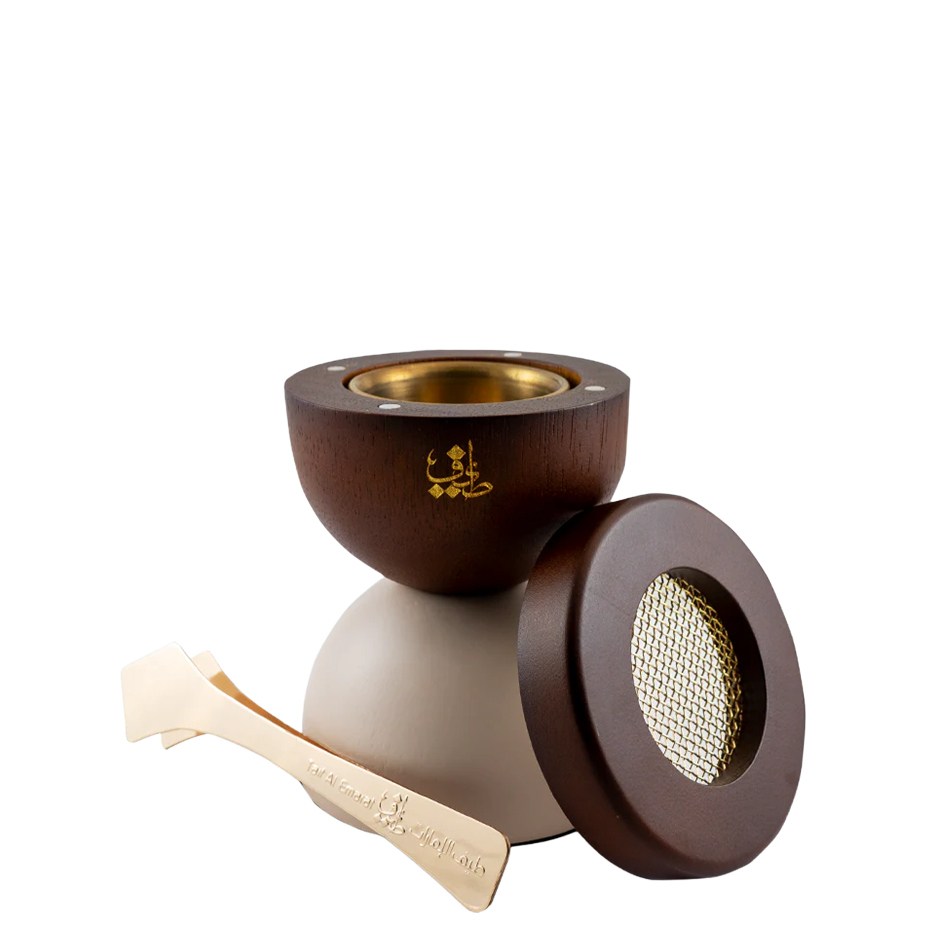 Hair Incense Burner ( Brown And White )