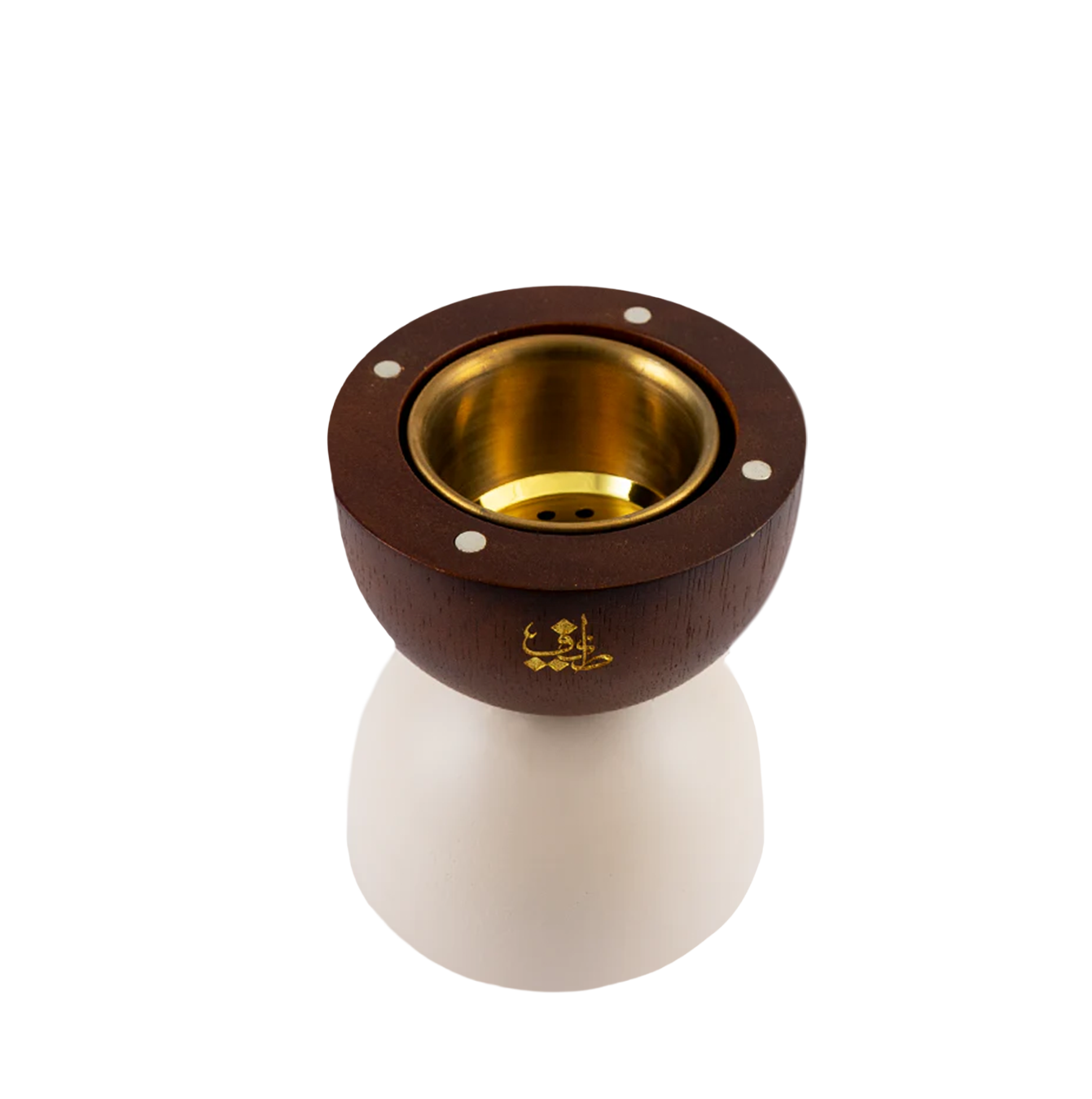 Hair Incense Burner ( Brown And White )