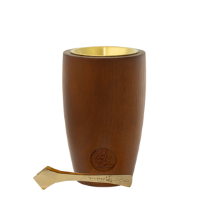 Bakhoor burner with tongs, cylindrical shape, Taif Wooden Incense Burner - wooden bakhoor burner in dubai
