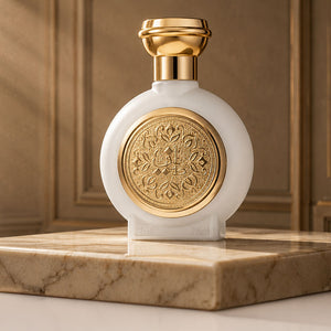 TAIF 16 unisex perfume bottle 75ml - fancy white bottle with golden embossed taif al emarat logo - online fragrance stores - best Cambodian oud