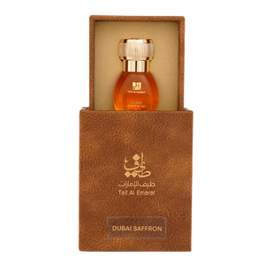 زيت عطري دبي زعفران 1 تولا داخل علبة مخملية أنيقة، زيت الزعفران العطري