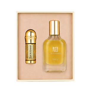 Open luxury box holding taif fragrant perfume and long lasting oud oil, Graduation Gift Boxes 15ml & 3ml - best graduation gifts for men and women