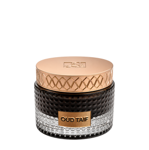 Oud bakhoor jar closed with gold lid, Bakhoor Oud Taif - luxury arabic smell bakhoor in uae