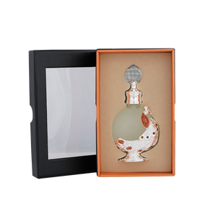 PEACOCK P004 oriental oil bottle 12ml set in open box - fragrant white musk perfume oil in uae