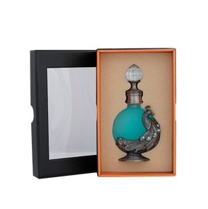 PEACOCK P005 oriental oil bottle 12ml nested in open box - best emirates musk