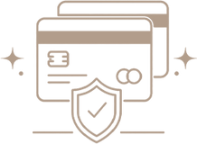 Secure Payment Icon With Card And Shield - Taif Al Emarat Perfume Shop Safe Checkout, UAE