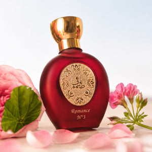 ROMANCE N°3 women's perfume bottle 75ml surrounded by taif rose and rose - best luxury women's perfume