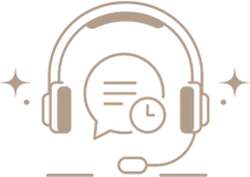 Customer Support Icon With Headset And Chat Bubble - Taif Al Emarat Perfumes Support, UAE