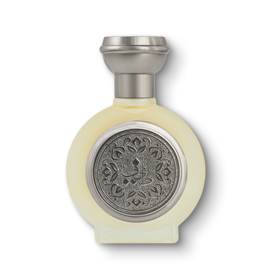TAIF 01 unisex perfume bottle 75ml from taif al emarat perfumes with Luxurious embossed silver design - best luxury fragrance UAE