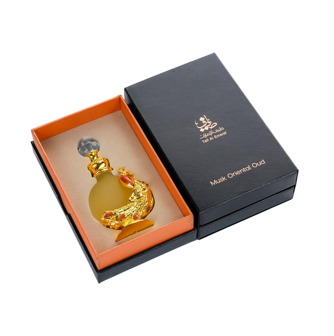 PEACOCK P003 oriental oil bottle 12ml presented in fragrance box - luxury sandalwood oil in dubai